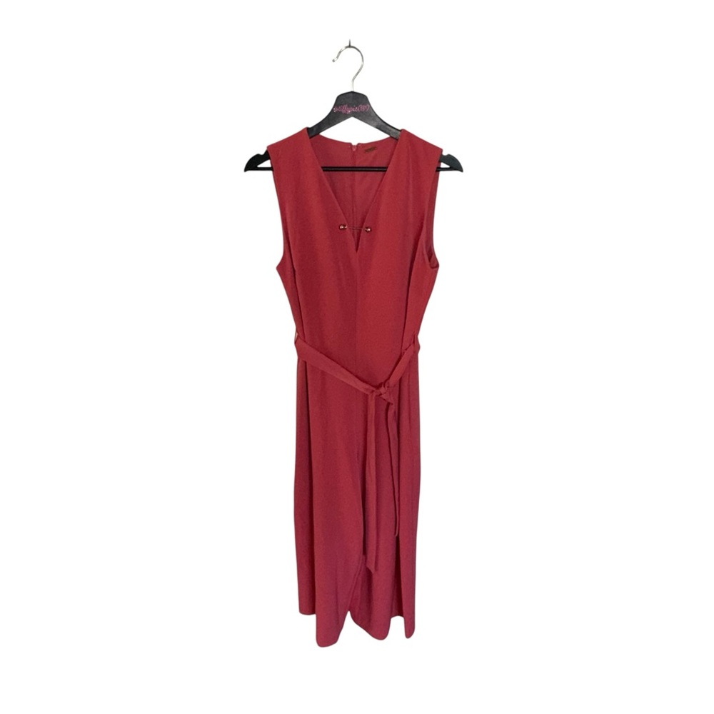 NWOT T Tahari Jumpsuit Hot Pink Size Small